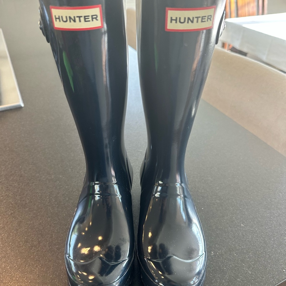Hunter Navy Rain Boots